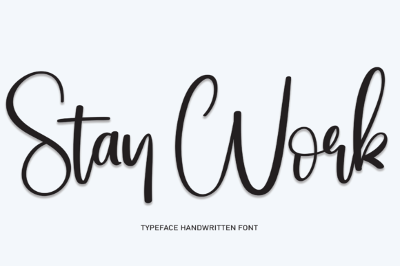 Discover Stay Work: A Fresh Take on Handwritten Script Fonts