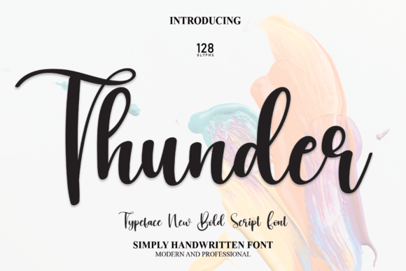 Discover Thunder: A Refined Script Font for Elegant Projects